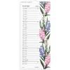 V&aelig;gkalender, Mayland Floral Delicate flowers, 190x434mm &aring;r: 2027, Flerfarvet,