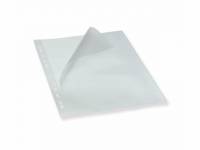 Plastlomme Bantex A4 0,12mm åben top/ven. præg 100stk/pak