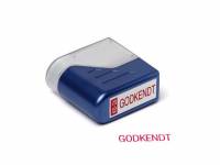 Stempel Imprint 11 Godkendt rød tekst
