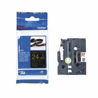 BROTHER P-Touch 24mm black/gold ribbon