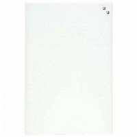 Glastavle, Naga, hvid, 400x35x600mm