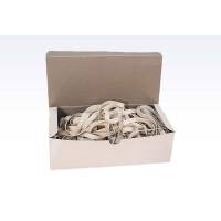 Gummib&aring;nd, 180 x 5 mm, gummi, gul pakke med 500 g