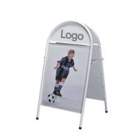 Gadeskilt, Twinco Twin Light, 620x1310x80mm, hvid