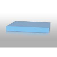 Folia Karton Play Cut, himmelbl&aring; Ubestr&oslash;get, 180g/m2 210mm x 297mm, A4, Smal bane pakke a 100 ark