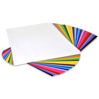 Folia Karton Play Cut, assorteret Ubestr&oslash;get, 180g/m2 420mm x 600mm, Smal bane pakke a 250 ark