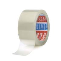 Pakketape, TESA 64014, 50 mm x 66.00 m 45 &micro;m, kernediameter: 76 mm, h&aring;ndrulle pp, Akryl, low noise, transparent kasse a 36 ruller, palle a 2376 ruller