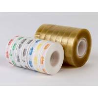 Pakketape, Innoseal poselukker refill, 1 rl klar/1 rl papir 9 mm x 14.00 m, kerne: 76 mm Solvent, farvet, &aelig;ske a 7 ruller