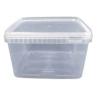 Condib&oslash;tte, Without lid kapacitet 3000ml,195x195x112mm pp, transparent, pakke a 60 stk F&oslash;devaregodkendt