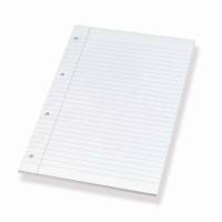 Standardblok sidelimet A4 linieret 4H 100 ark 60g
