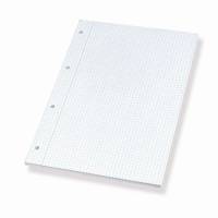 Standardblok sidelimet A4 kvadreret 4H 100 ark 60g