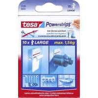 Power strips, TESA Adhesive tape, hvid pakke a 10 stk