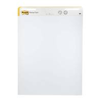 Flipoverpapir, Post-it Super sticky hvid, 635x762, blok a 30 ark