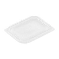 L&aring;g t/foliebakke, Plus Pack, Rektangul&aelig;r 114x88x9mm RPET, transparent, pakke a 100 stk F&oslash;devaregodkendt