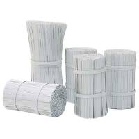 Plastclips, 63, metal, hvid pakke a 1000 stk, Gun clips