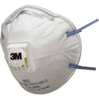 Masker/respirator, FFP2 with valvo 3M Non-woven, hvid, pakke a 10 stk