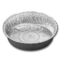 Foliebakke, Plus Pack, Rund, &Oslash; 158 h&oslash;jde 34 aluminium, aluminium, pakke a 100 stk 1-Compartments F&oslash;devaregodkendt