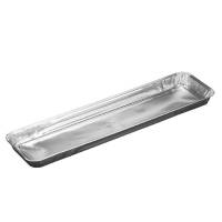 Foliebakke, Plus Pack, 1-Compartments Rektangul&aelig;r kapacitet 700ml,390x105x21mm aluminium, aluminium, pakke a 125 stk F&oslash;devaregodkendt