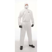 Sikkerhedsdragt Disposable Gowns XL - dust, Non-woven hvid