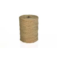 Snor, 2,0 mm, rullel&aelig;ngde: 140.00 m sisal, gul, Rulle, rullev&aelig;gt: 0.50 kg pakke a 1 rulle, Lux 2-strands