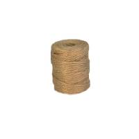 Snor, rullel&aelig;ngde: 55.00 m, Jute, gul Rulle, rullev&aelig;gt: 0.10 kg pakke a 1 rulle, 3-strands