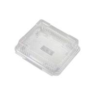 Plastbakke, m/h&aelig;ngslet l&aring;g,203x190x62mm PET, transparent, karton a 350 stk F&oslash;devaregodkendt