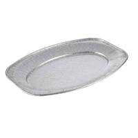 Cateringfad, Plus Pack, Oval 430 x 287 x 26 mm, aluminium, aluminium Medium, pakke a 10 stk F&oslash;devaregodkendt