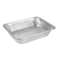 Gastrobakke, Plus Pack, 1/2GN 1-Compartments, Rektangul&aelig;r kapacitet 3600ml,324x263x60mm aluminium, aluminium, pakke a 100 stk F&oslash;devaregodkendt
