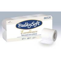 Toiletpapir, BulkySoft, Excellence 3 lag, tissue, hvid 95mm x 29.00m, kasse a 72 ruller