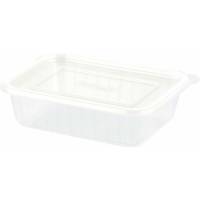 Plastbakke, Duni Fixpack kapacitet 350ml,146x110x41mm pp, transparent, karton a 500 stk F&oslash;devaregodkendt