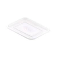 Plastbakke, Duni Fixpack kapacitet 500ml,146x110x6mm pp, transparent, karton a 500 stk F&oslash;devaregodkendt