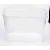 Plastbakke, Duni Fixpack kapacitet 750ml,146x110x83mm pp, transparent, karton a 500 stk F&oslash;devaregodkendt