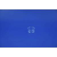 Dressingb&aelig;ger, Rund, &Oslash; 51, h&oslash;jde 26 HIPS-High Impact Polystyrene transparent, karton a 2000 stk F&oslash;devaregodkendt