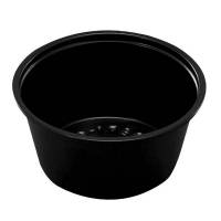 Dressingb&aelig;ger, Rund, &Oslash; 74, h&oslash;jde 55 pp, sort, Portion Cup 3 oz pakke a 250 stk F&oslash;devaregodkendt