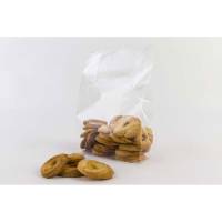 Cellophane fix up, 65 x 140 x 170 mm flat film, cellofan, filmtykkelse: 65 &micro;m transparent, pakke a 1000 stk palle 200 pakker, palle a 200 kartoner F&oslash;devaregodkendt