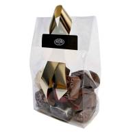 Cellophane fix up, 65 x 140 x 275 mm flat film, cellofan, filmtykkelse: 65 &micro;m transparent, pakke a 1000 stk palle 50 pakker, palle a 50 kartoner F&oslash;devaregodkendt