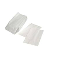 Bagerpose, 90 x 300 x 535 mm, flat film Papir, hvid, pakke a 250 stk palle a 48 kartoner, 10 kg m/Sidefals F&oslash;devaregodkendt