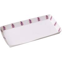 P&oslash;lsebakke,200x90x20mm Pap, hvid, pakke a 100 stk F&oslash;devaregodkendt