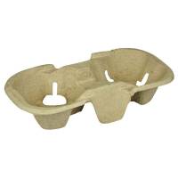 Kopholder, papir/cellulose/papir naturlig, For 2 cups kasse a 540 enheder, palle 36 kartoner Nature Line