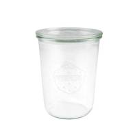 Sylteglas, Rund, &Oslash; 100, h&oslash;jde 147 Glass, transparent, pakke a 6 stk Weck F&oslash;devaregodkendt