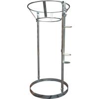 Affaldsspand, Affaldsstativ returplast gr&aring;, 1 stk palle a 8 stk