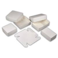 Kage&aelig;ske,199x100x70mm Pap, hvid, Nr. 0, pakke a 250 stk F&oslash;devaregodkendt