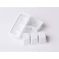 Dressingb&aelig;ger,100x50x25mm HIPS-High Impact Polystyrene, hvid M Allfood Safe, karton a 2000 stk F&oslash;devaregodkendt