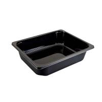 Plastbakke, F&aelig;rch, C 2325-1B, 1-rums Rektangul&aelig;r kapacitet 5195ml,265x325x80mm PET, sort, karton a 80 stk F&oslash;devaregodkendt