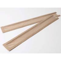 Flutes pose, 40 x 100 x 595 mm, flat bag Papir, brun, pakke a 500 stk palle 50 pakker, palle a 50 kartoner F&oslash;devaregodkendt