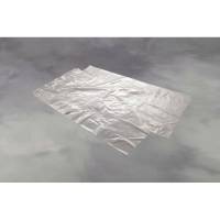 Plastikpose til tekstiler, 25 &micro;m, 600 x 950 mm, LD-PE, klar, med b&oslash;jlehul karton a 250 stk