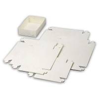 Kage&aelig;ske,150x150x45mm Pap, hvid, Nr. 1, pakke a 500 stk F&oslash;devaregodkendt