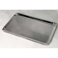 Kagepap, Firkantetx 280 mm kraft/PE, s&oslash;lv, pakke a 25 stk F&oslash;devaregodkendt