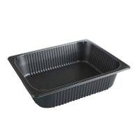 Plastbakke, F&aelig;rch, P 2325-80T, 1-rums Rektangul&aelig;r kapacitet 4895ml,268x327x80mm pp, sort, karton a 92 stk F&oslash;devaregodkendt