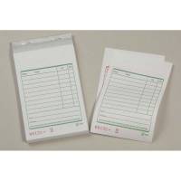 Kasseblok, NoName, hvid, 84x130mm