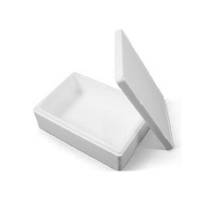 EPS skum, 595 x 398 x 191 mm PS, hvid, palle a 44 stk F&oslash;devaregodkendt